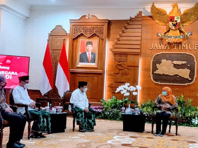 Bupati dan Wakil Bupati Jember Terpilih, H Hendy Siswanto & Gus Firjaun, Bersilaturahmi dengan Gubernur Jawa Timur 